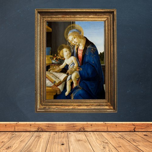 Sandro Botticelli Madonna of the Book Child Jesus Poster