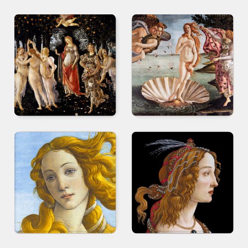 Sandro Botticelli _ Masterpieces Selection Coaster Set