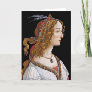 Sandro Botticelli - Portrait of Simonetta Vespucci Card