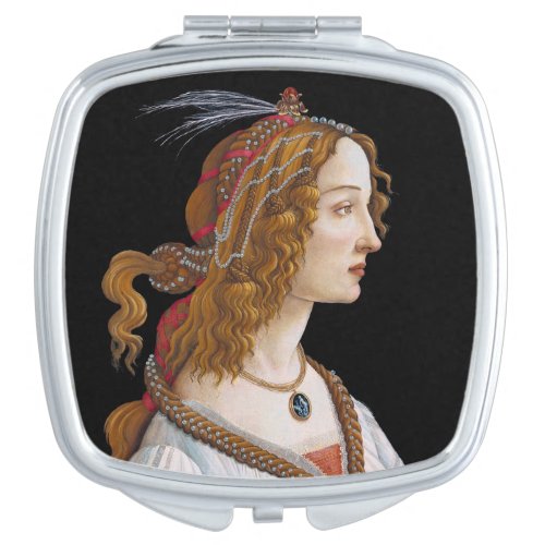 Sandro Botticelli _ Portrait of Simonetta Vespucci Compact Mirror