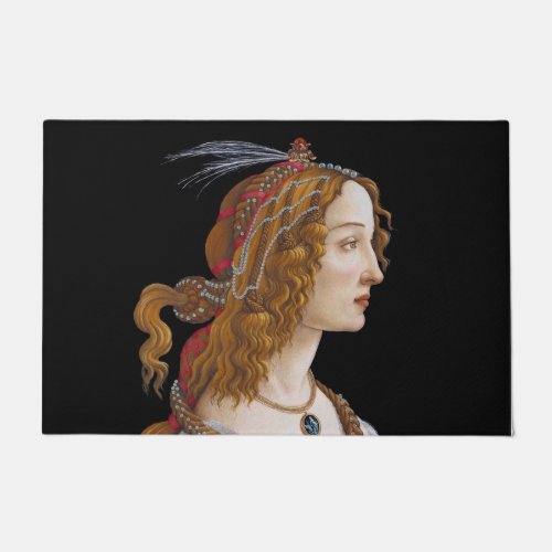 Sandro Botticelli _ Portrait of Simonetta Vespucci Doormat