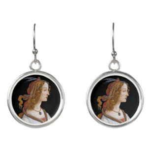 Sandro Botticelli - Portrait of Simonetta Vespucci Earrings