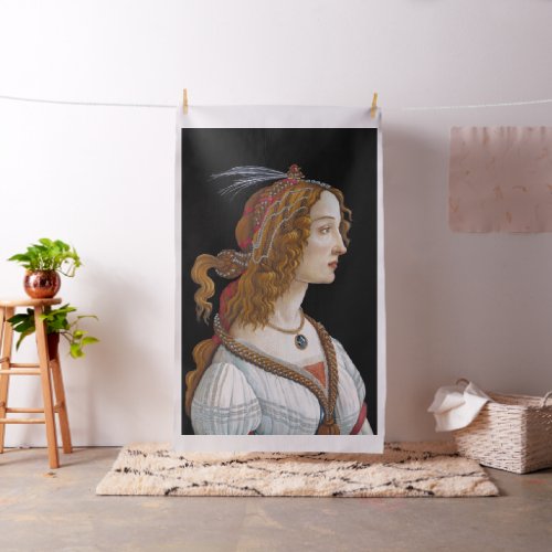 Sandro Botticelli _ Portrait of Simonetta Vespucci Fabric