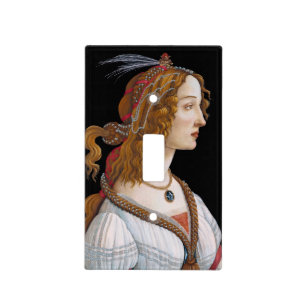 Sandro Botticelli - Portrait of Simonetta Vespucci Light Switch Cover