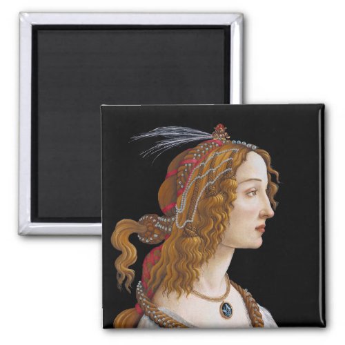 Sandro Botticelli _ Portrait of Simonetta Vespucci Magnet