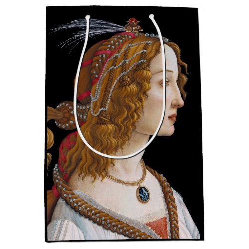 Sandro Botticelli _ Portrait of Simonetta Vespucci Medium Gift Bag