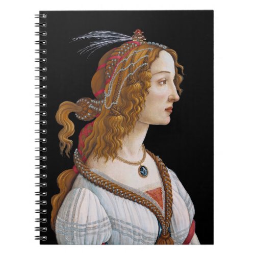 Sandro Botticelli _ Portrait of Simonetta Vespucci Notebook