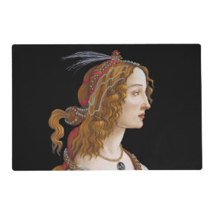 Sandro Botticelli - Portrait of Simonetta Vespucci Placemat