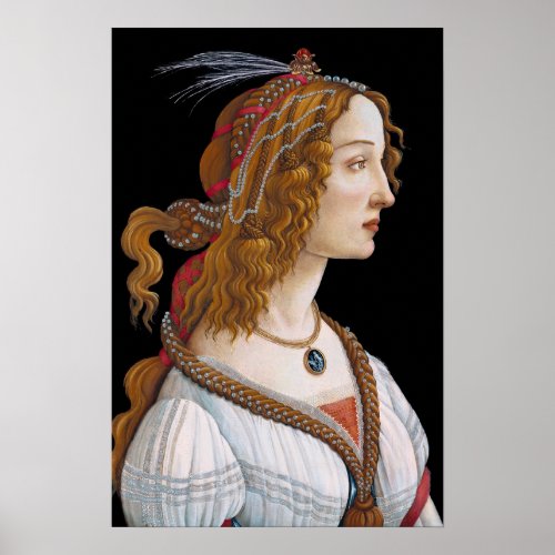 Sandro Botticelli _ Portrait of Simonetta Vespucci Poster