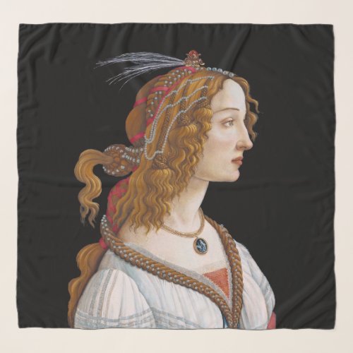 Sandro Botticelli _ Portrait of Simonetta Vespucci Scarf