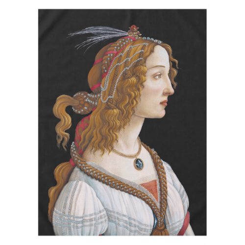 Sandro Botticelli _ Portrait of Simonetta Vespucci Tablecloth