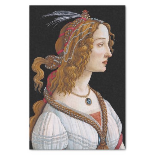 Sandro Botticelli _ Portrait of Simonetta Vespucci Tissue Paper