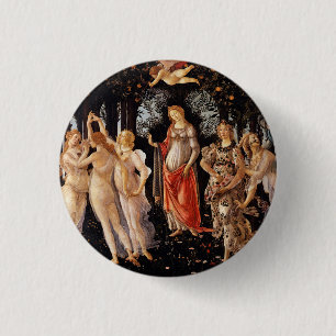 Sandro Botticelli Primavera Fine Art Button