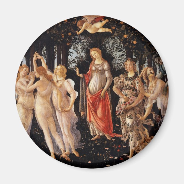 Sandro Botticelli Primavera Fine Art Magnet (Front)