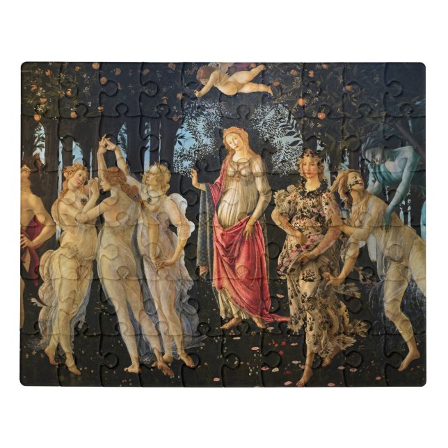 Sandro Botticelli - Primavera(Spring) Fine Art Jigsaw Puzzle (Puzzle Horizontal)