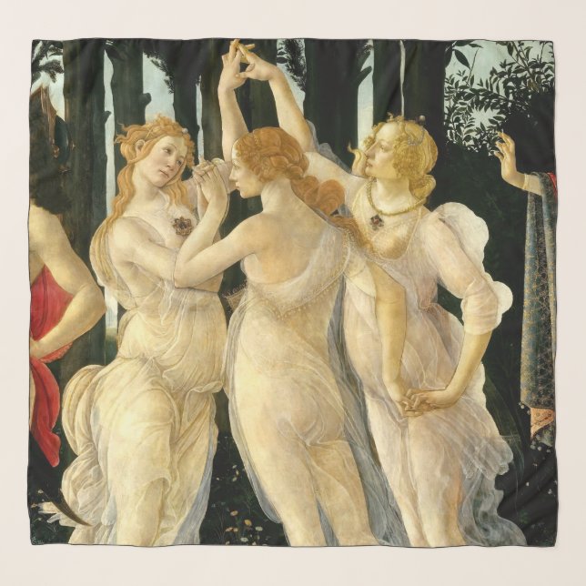 Sandro Botticelli "Primavera - Three Graces"  Scarf (Front)