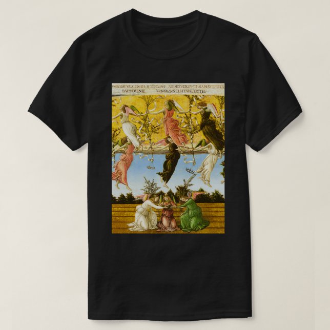 Sandro Botticelli quotThe Mystical nativityquot de T-Shirt (Design Front)