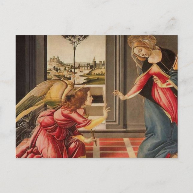 Sandro Botticelli - The Annunciation GC Postcard (Front)