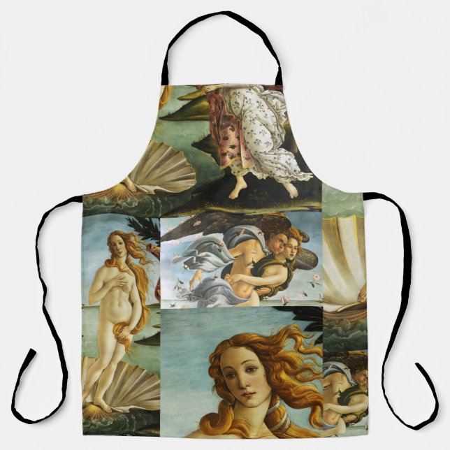 Sandro Botticelli "The Birth of Venus - collage" Apron (Front)