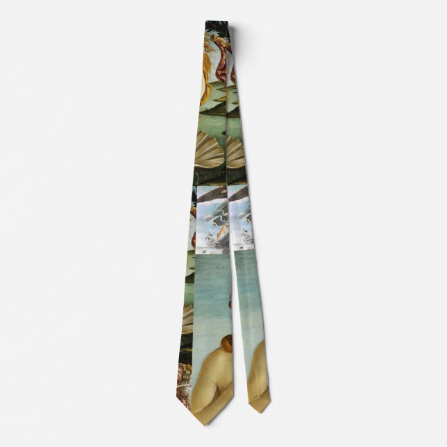 Sandro Botticelli "The Birth of Venus - collage" Neck Tie (Front)