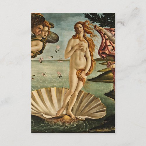 Sandro Botticelli _ The Birth of Venus Enclosure Card