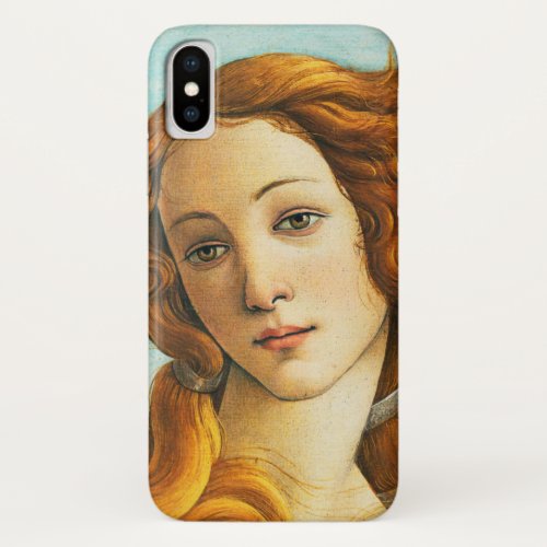 Sandro Botticelli The Birth of Venus Face Detail iPhone XS Case