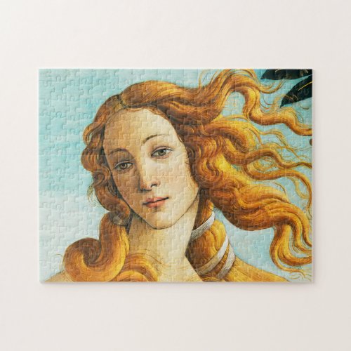 Sandro Botticelli The Birth of Venus Face Detail Jigsaw Puzzle