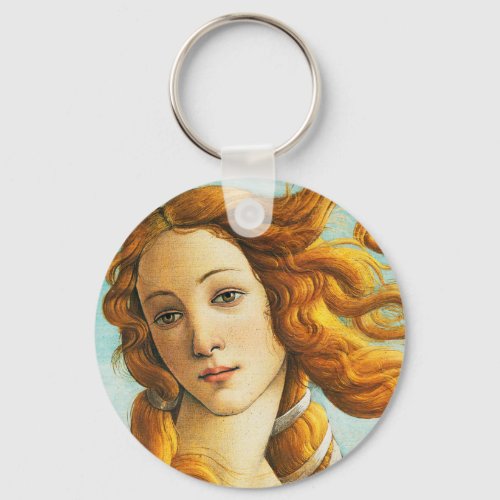 Sandro Botticelli The Birth of Venus Face Detail Keychain