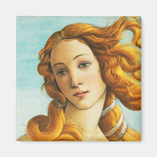 Sandro Botticelli The Birth of Venus Face Detail Magnet