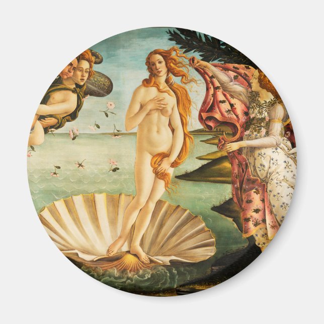 Sandro Botticelli The Birth of Venus Fine Art Magnet (Front)