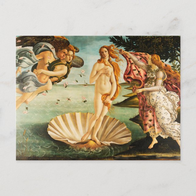 Sandro Botticelli The Birth of Venus Fine Art Postcard (Front)