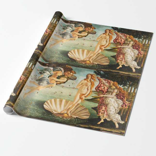 Sandro Botticelli The Birth of Venus Fine Art Wrapping Paper (Unrolled)