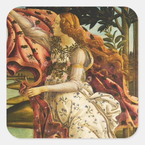 Sandro Botticelli The Birth of Venus _ Hora Squa Square Sticker
