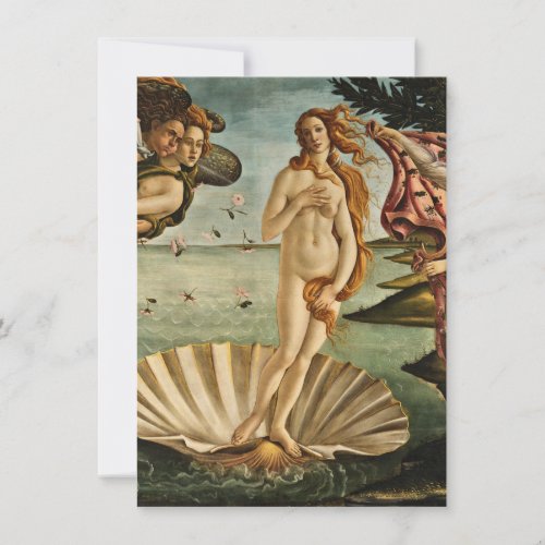 Sandro Botticelli _ The Birth of Venus Invitation