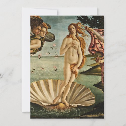 Sandro Botticelli _ The Birth of Venus Invitation