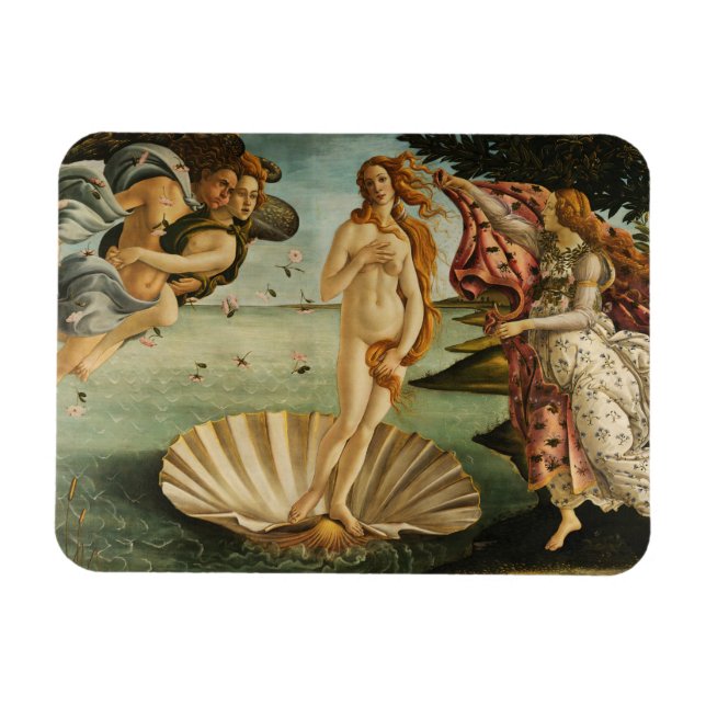 Sandro Botticelli - The Birth of Venus Magnet (Horizontal)