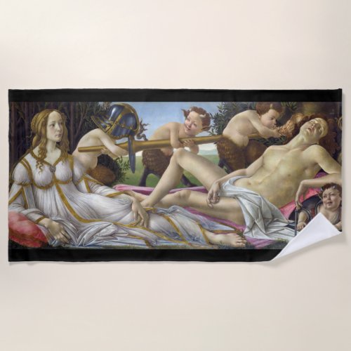 Sandro Botticelli _ Venus and Mars Beach Towel