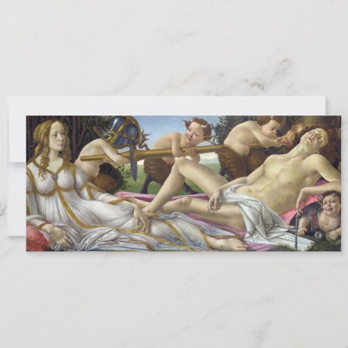 Sandro Botticelli _ Venus and Mars Invitation