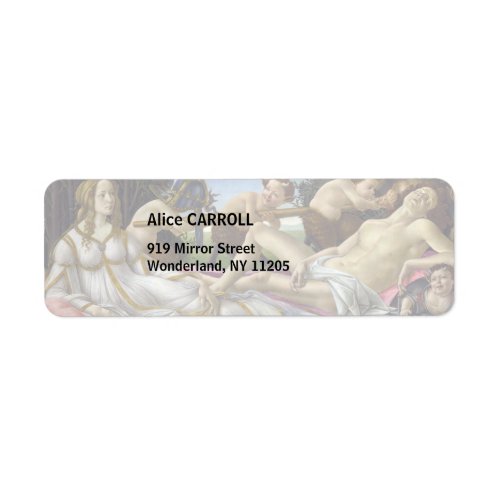 Sandro Botticelli _ Venus and Mars Label