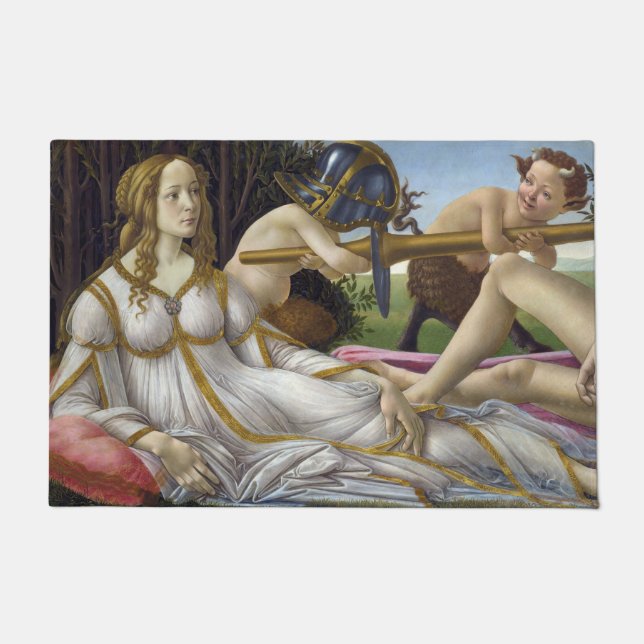 Sandro Botticelli - Venus and Mars, left side Doormat (Front)