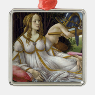 Sandro Botticelli - Venus and Mars, left side Metal Ornament