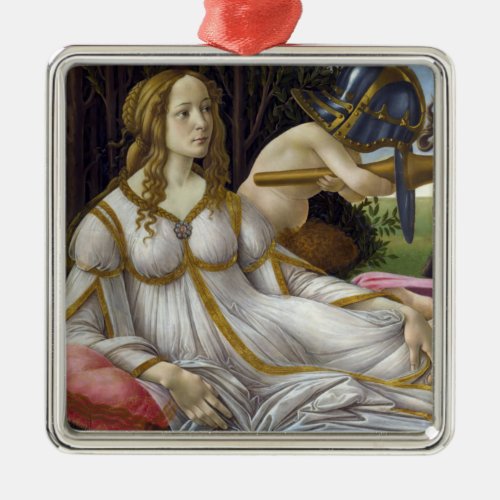 Sandro Botticelli _ Venus and Mars left side Metal Ornament