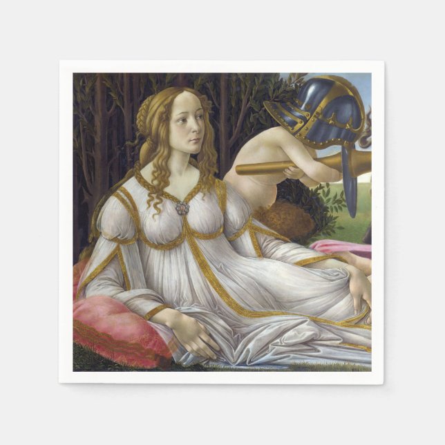 Sandro Botticelli - Venus and Mars, left side Napkins (Front)