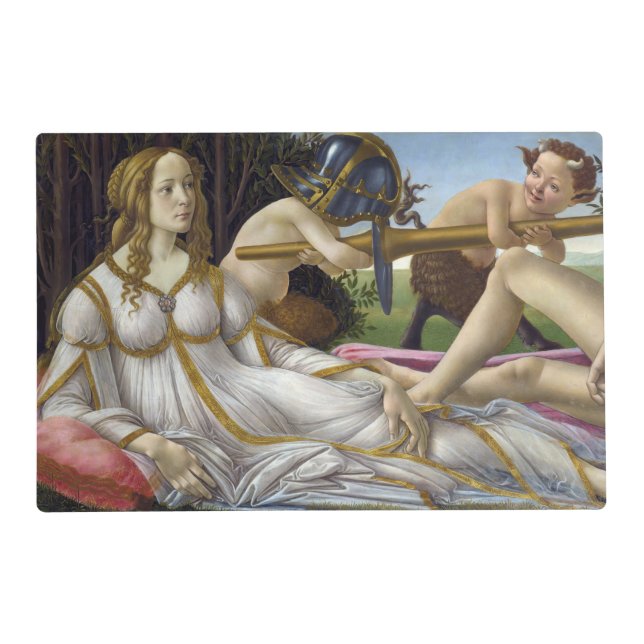 Sandro Botticelli - Venus and Mars, left side Placemat (Front)