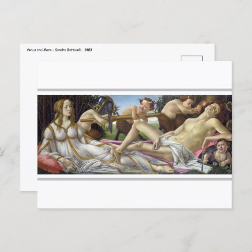 Sandro Botticelli _ Venus and Mars Postcard