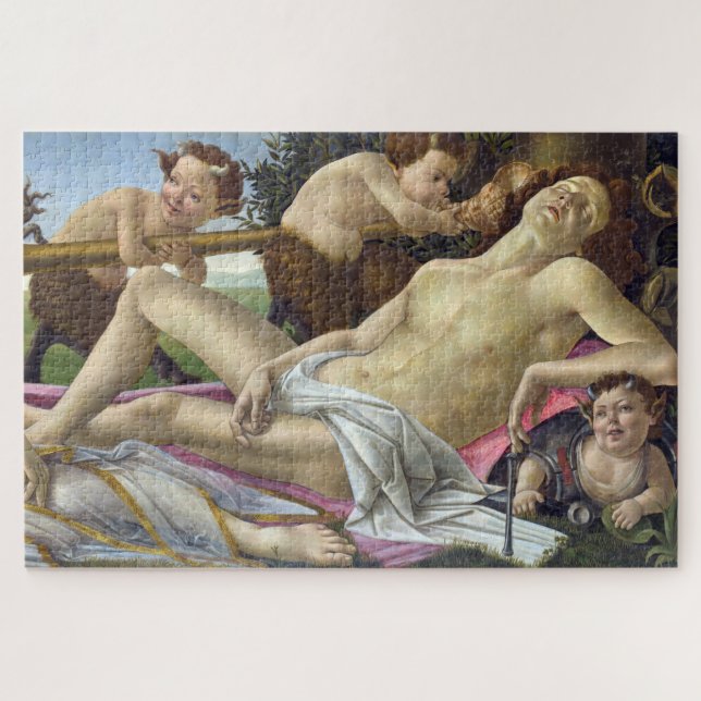 Sandro Botticelli - Venus and Mars, right side Jigsaw Puzzle (Horizontal)