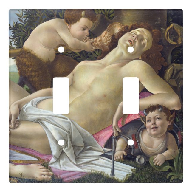 Sandro Botticelli - Venus and Mars, right side Light Switch Cover (Front)