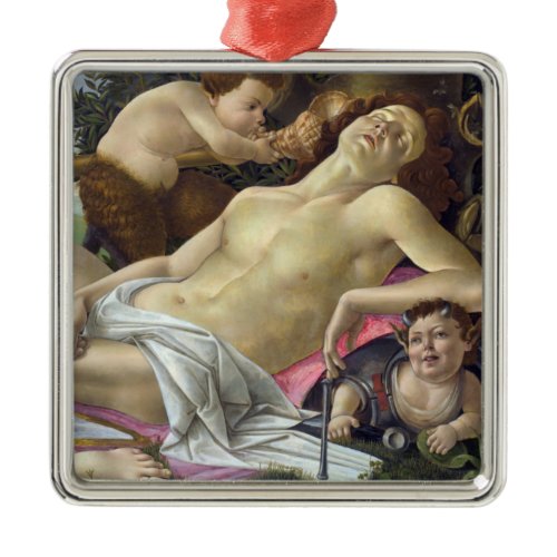 Sandro Botticelli - Venus and Mars, right side Metal Ornament