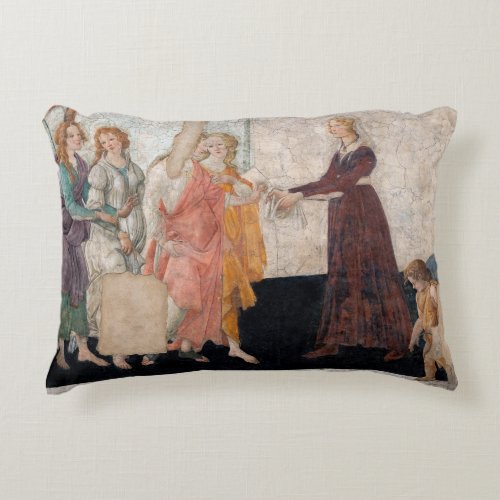 Sandro Botticelli _ Venus and the Three Graces Accent Pillow