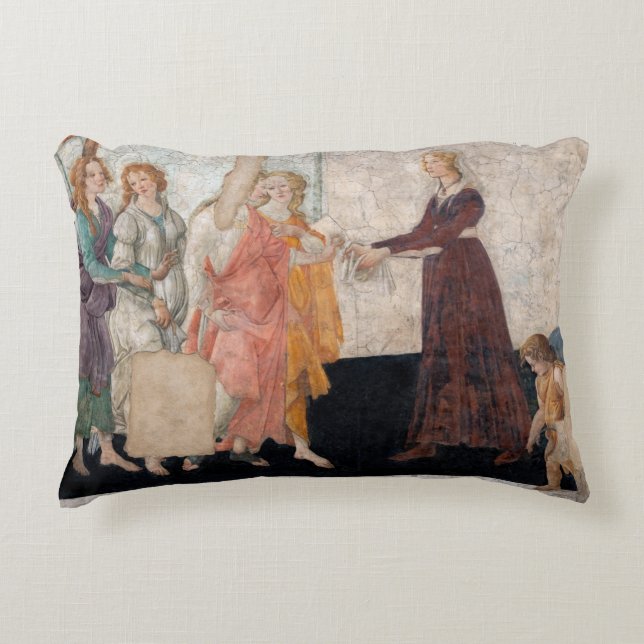 Sandro Botticelli - Venus and the Three Graces Accent Pillow (Front)